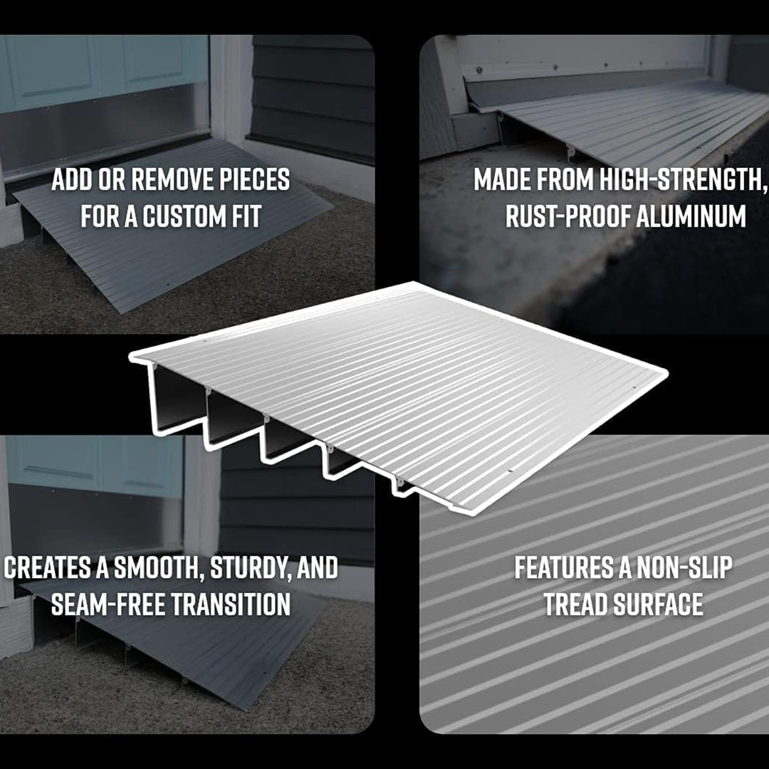 EZ-ACCESS TRANSITIONS 1” Portable Self Supporting Aluminum Modular Ramp (Used) - VMInnovations