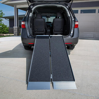 EZ-Access 6 Foot Suitcase Singlefold Portable Ramp w/Surface That Resists Slips