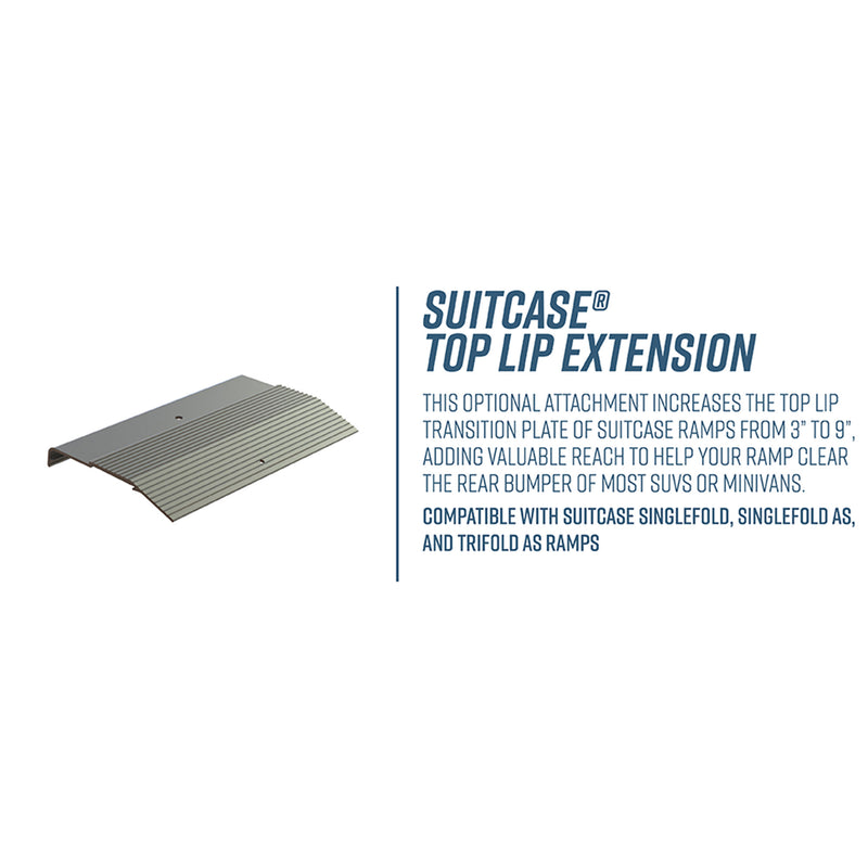 EZ-ACCESS Aluminum Suitcase Top Lip Extension TLE w/Surface That Resists Slips