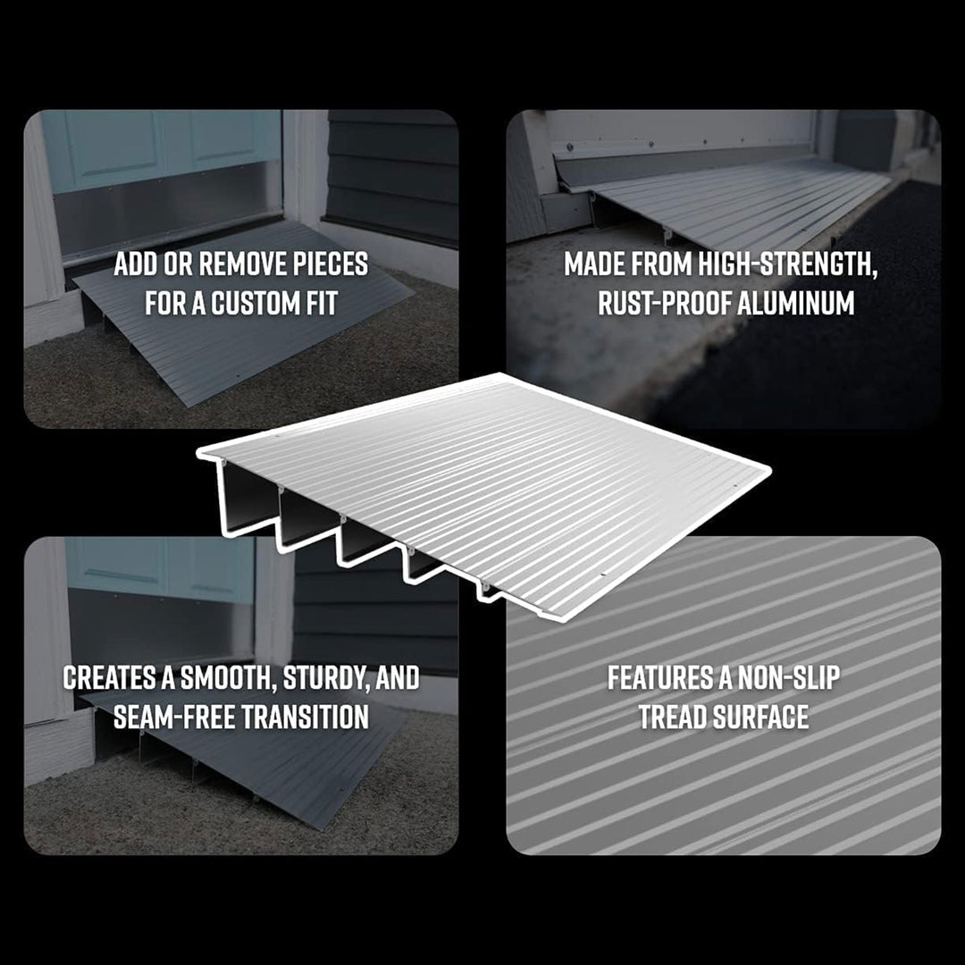 EZ-ACCESS TRANSITIONS 1.5” Portable Self Supporting Modular Entry Ramp(Open Box)
