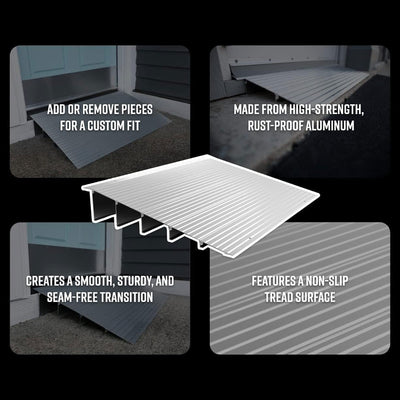 EZ-ACCESS TRANSITIONS 4” Portable Self Supporting Aluminum Entry Ramp (Open Box)