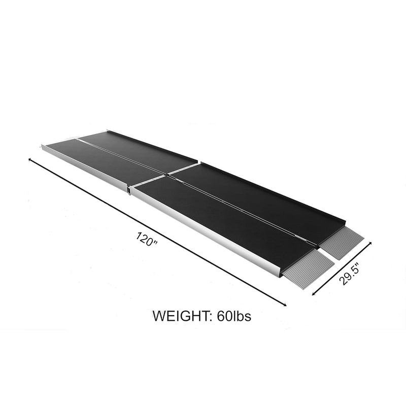 SUITCASE 10 Foot Portable Trifold Folding Aluminum Wheelchair Ramp (Used)