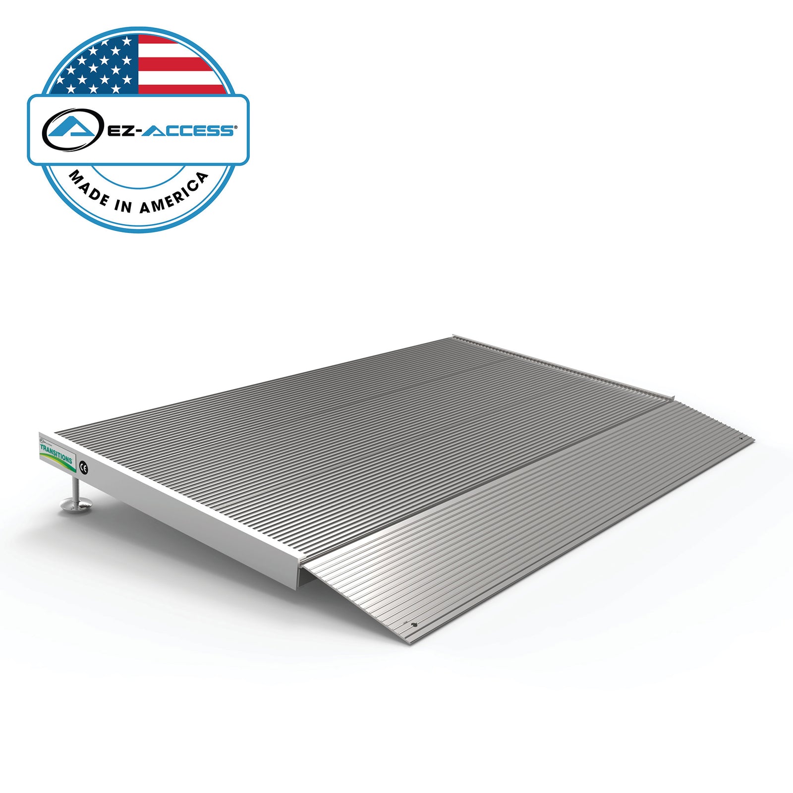 EZ-ACCESS TRANSITIONS 24” Portable Self Supporting Aluminum Angled Entry Ramp - VMInnovations