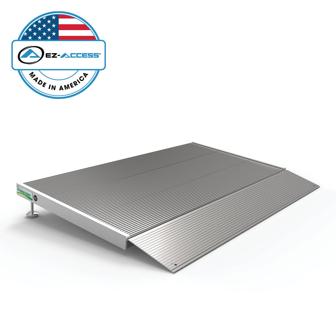 EZ-ACCESS TRANSITIONS 24” Portable Supporting Aluminum Angled Entry Ramp (Used)
