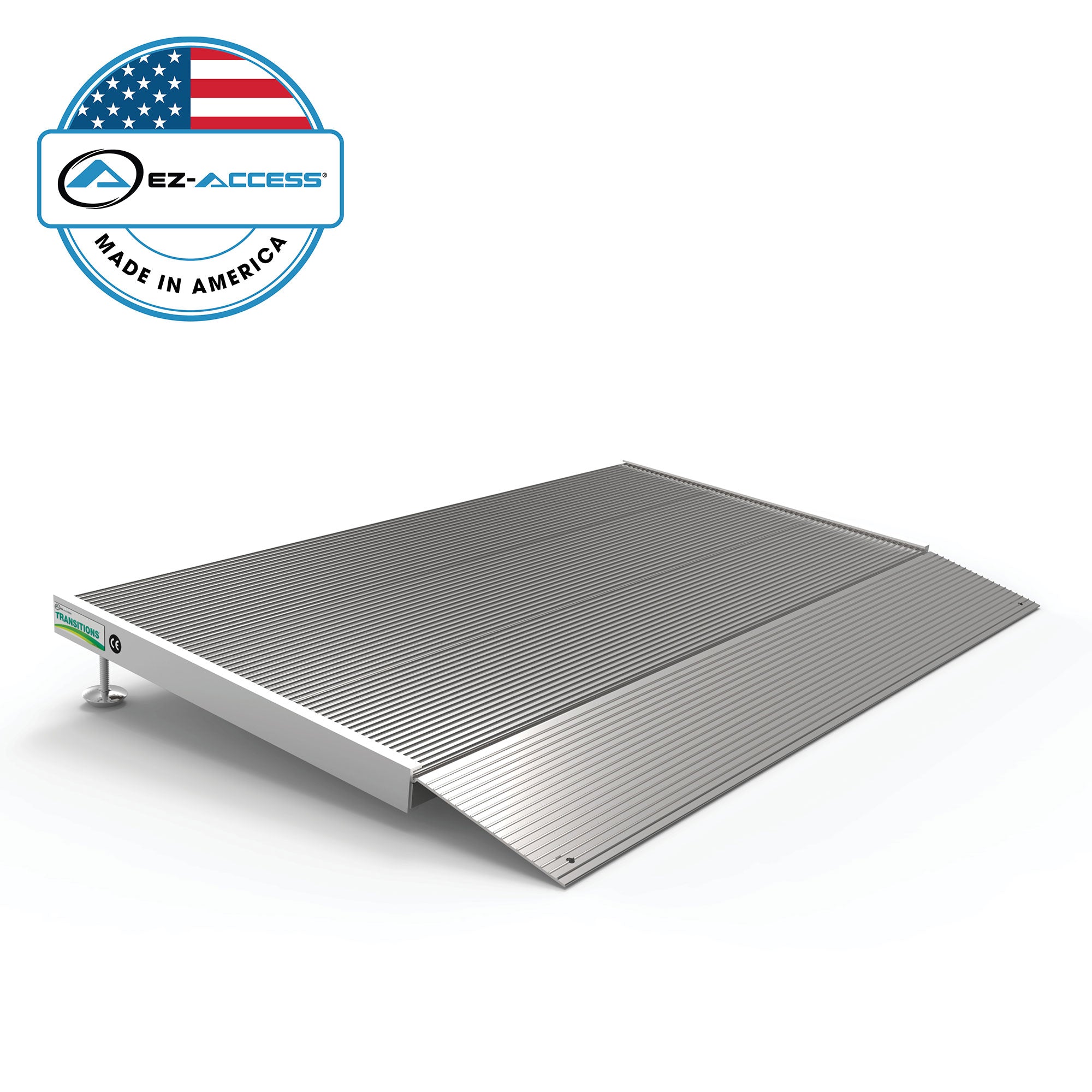 EZ-ACCESS TRANSITIONS 24” Portable Supporting Aluminum Angled Entry Ramp (Used)