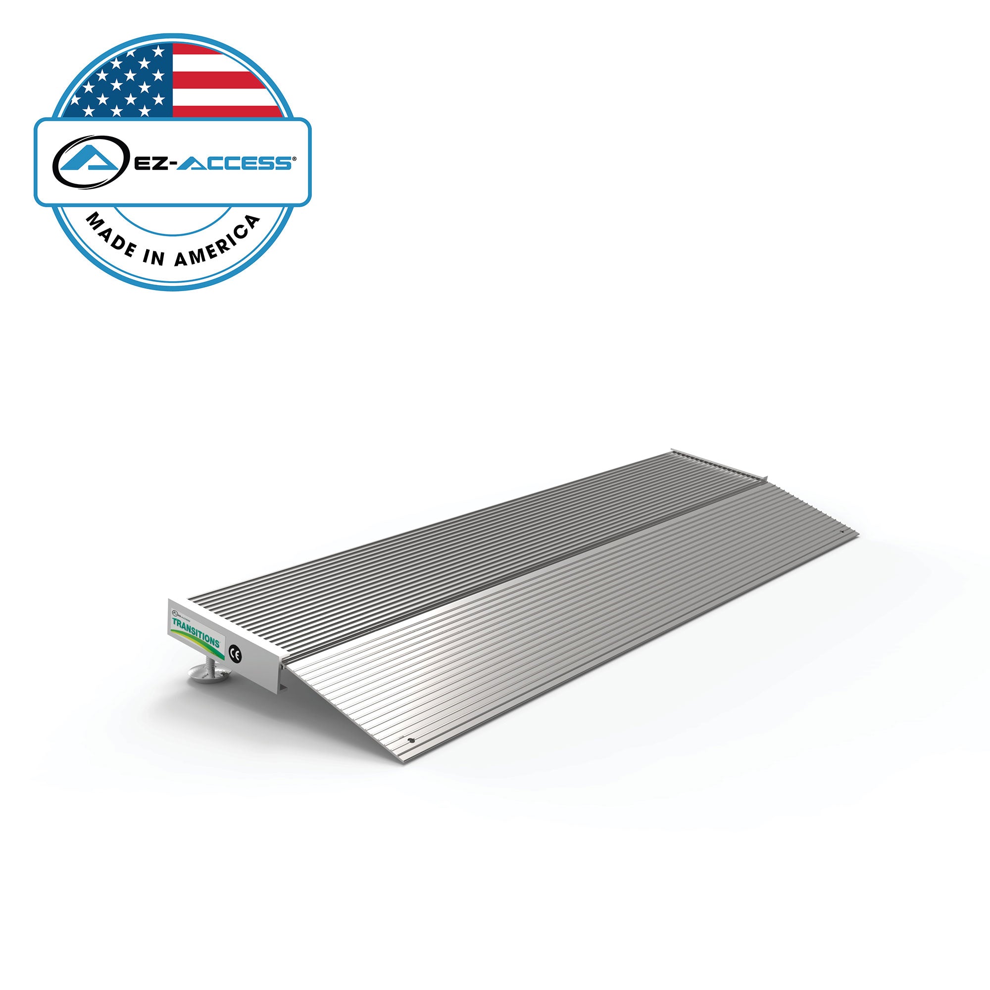 EZ-ACCESS TRANSITIONS 12” Portable Aluminum Angled Entry Ramp (Open Box)