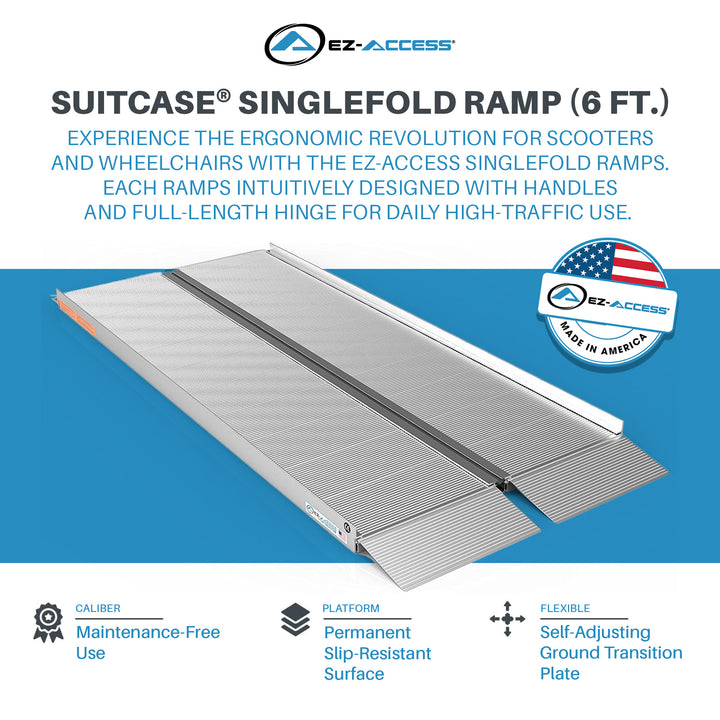 EZ-ACCESS SUITCASE 6’ x 30" Portable Ramp Suited for Minivans & SUVs(Open Box)