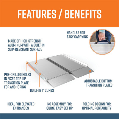 EZ-ACCESS SUITCASE 3’ x 30" Portable Ramp for Scooters & Wheelchairs (Open Box) - VMInnovations