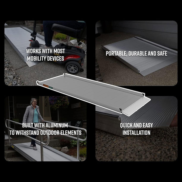 EZ-ACCESS GATEWAY 3G 4 Foot Solid Surface Aluminum Portable Wheelchair Ramp