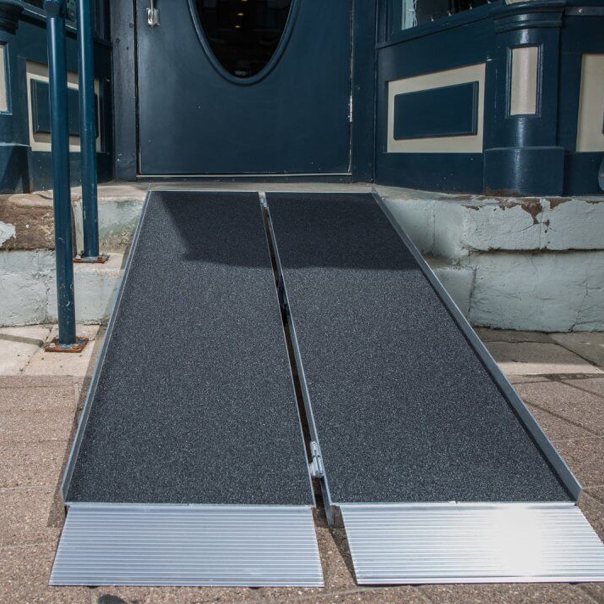 EZ-ACCESS 5 Foot SUITCASE Singlefold Portable Ramp w/Surface That Resists Slips - VMInnovations