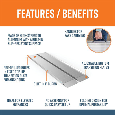 EZ-ACCESS SUITCASE 8’ x 30" Portable Ramp Suited for Minivans & SUVs (For Parts) - VMInnovations