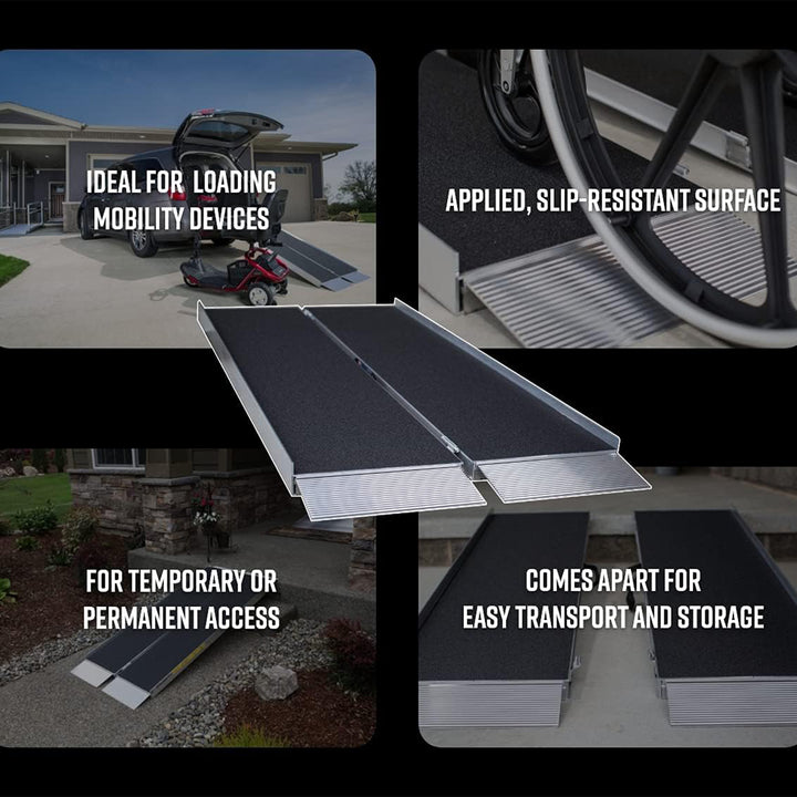 EZ-Access 3 Foot Suitcase Portable Ramp w/Surface That Resists Slips (Open Box) - VMInnovations