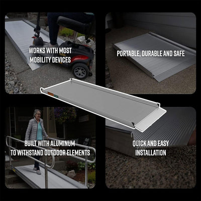 EZ-ACCESS GATEWAY 3G 3 Foot Solid Surface Aluminum Portable Wheelchair Ramp