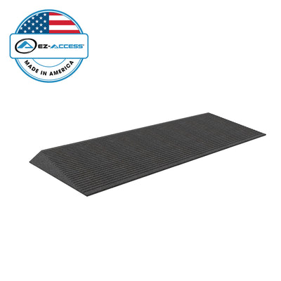 EZ-ACCESS TRANSITIONS 1.5" Non Slip Rubber Angled Entry Mat, Black (Open Box)