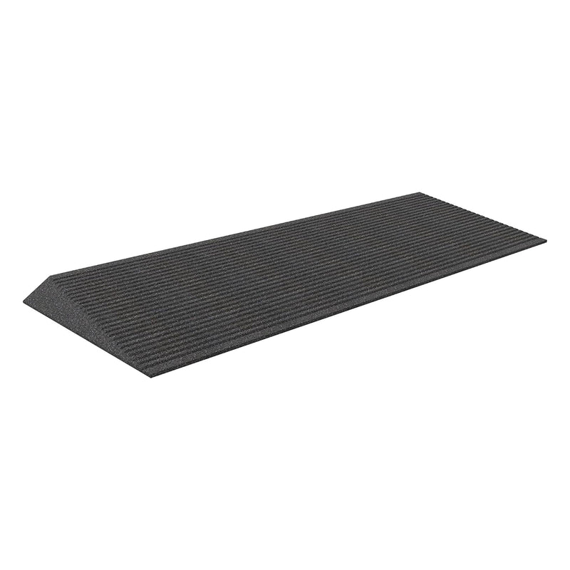 EZ-ACCESS TRANSITIONS 1.5" Non Slip Rubber Angled Entry Mat, Black (Used)