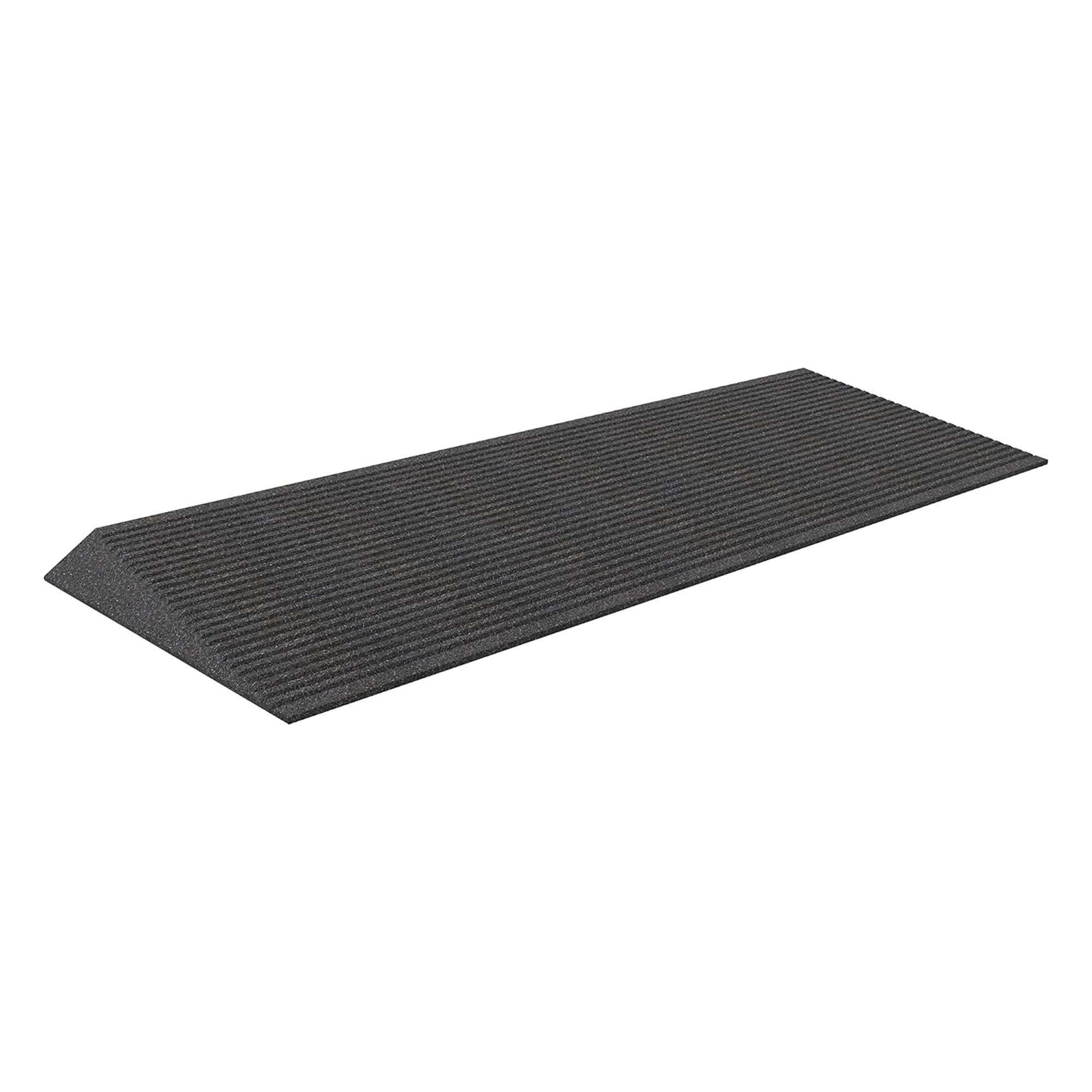 EZ-ACCESS TRANSITIONS 1.5" Non Slip Rubber Angled Entry Mat, Black (Open Box) - VMInnovations
