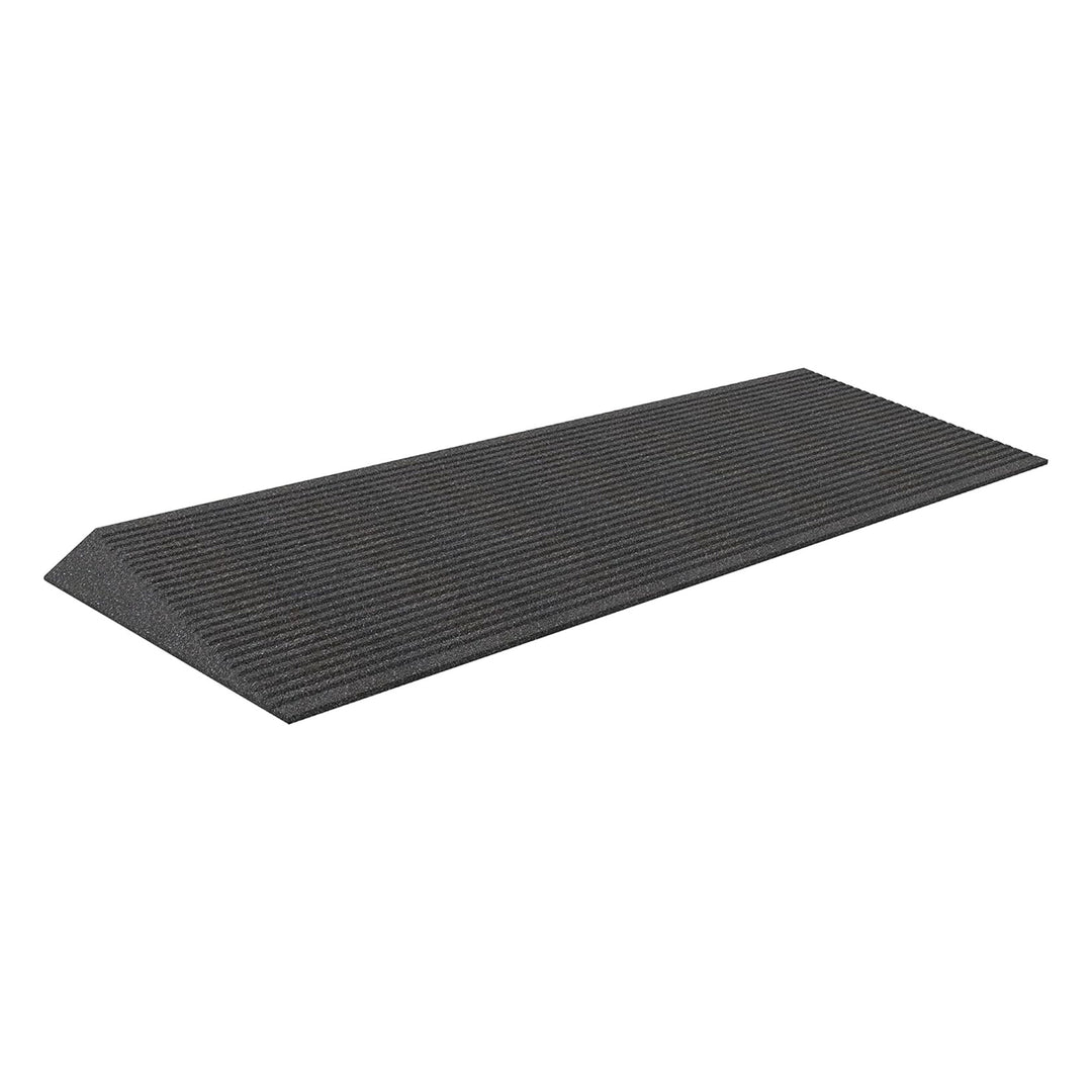 EZ-ACCESS TRANSITIONS 1.5" Non Slip Rubber Angled Entry Mat, Black (Open Box)