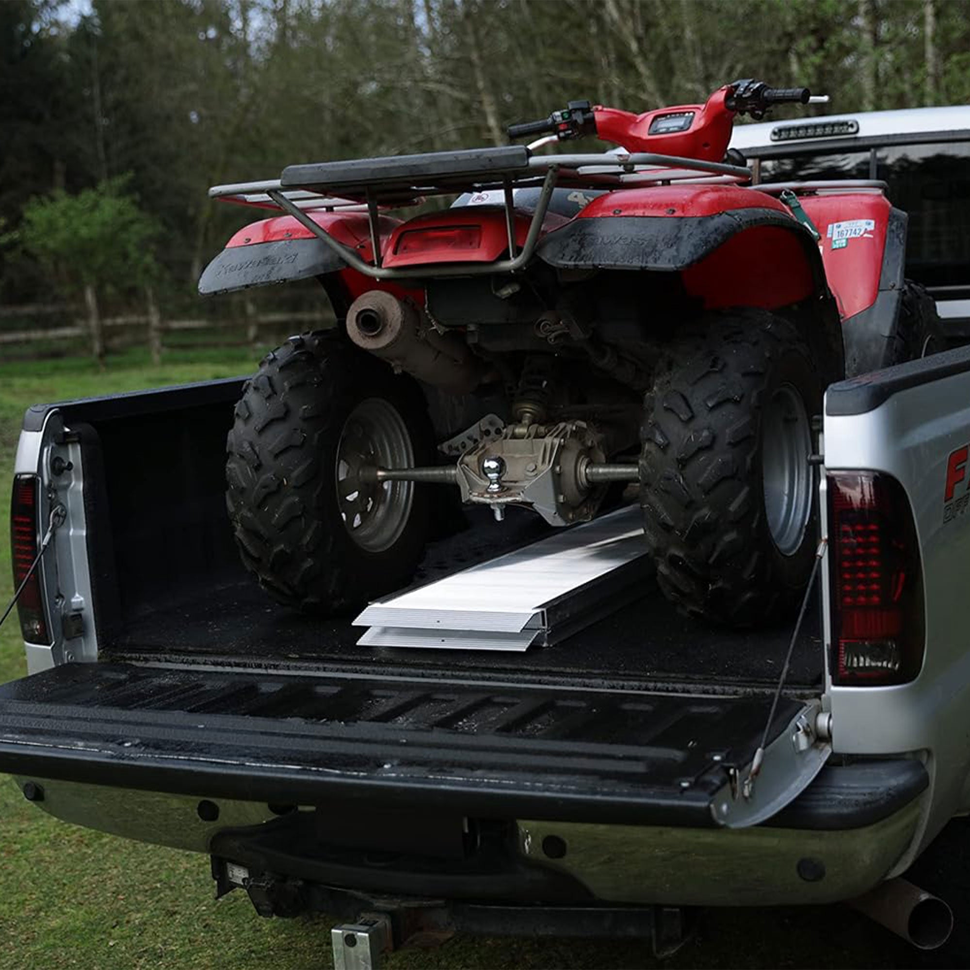 EZ-ACCESS TRAVERSE 8ft Singlefold Portable Loading Ramp, Silver (Open Box) - VMInnovations