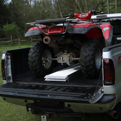 EZ-ACCESS TRAVERSE 8ft Singlefold Portable Loading Ramp, Silver (Open Box) - VMInnovations