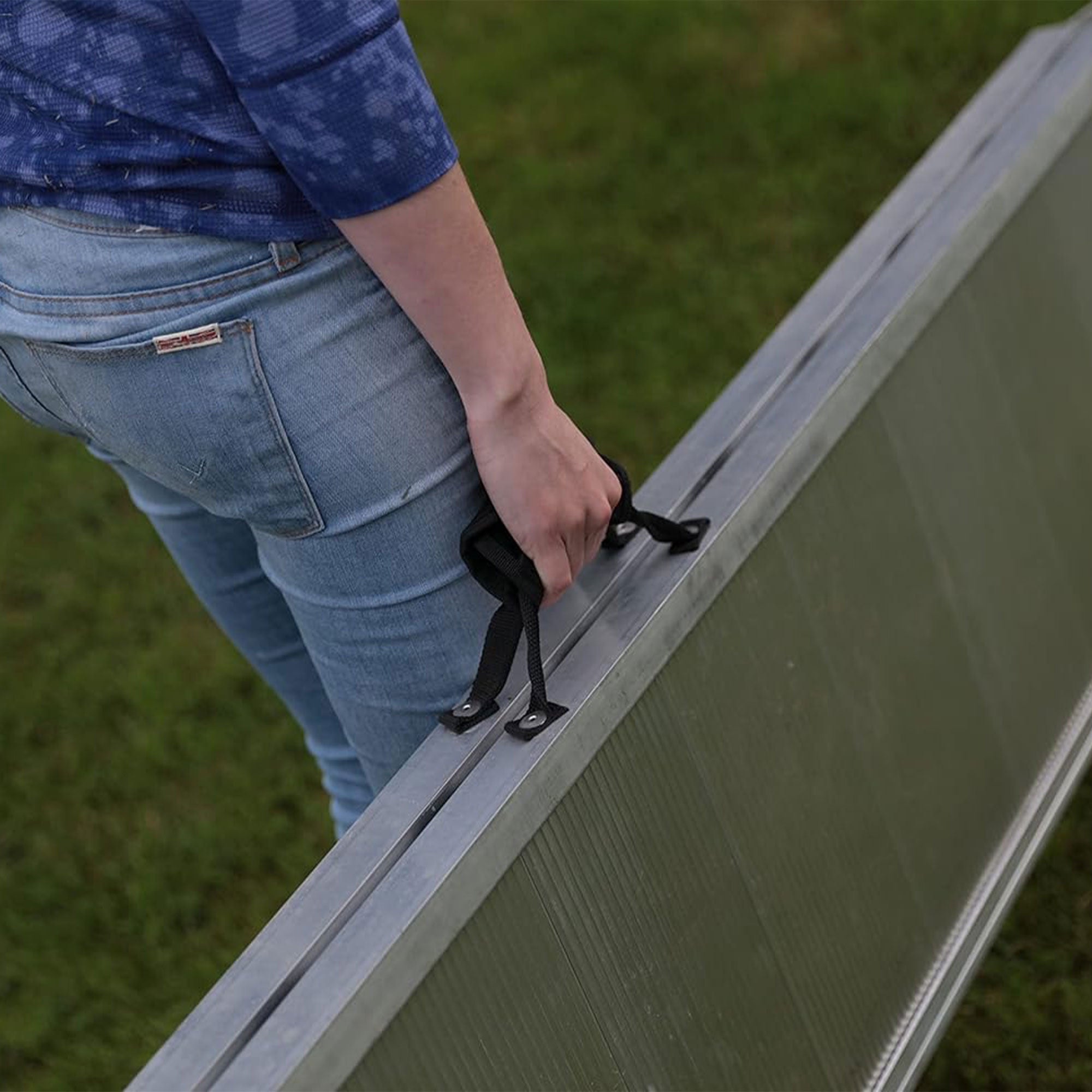EZ-ACCESS TRAVERSE 8ft Singlefold Portable Loading Ramp, Silver (Open Box) - VMInnovations