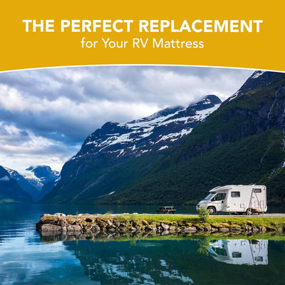 Dynasty Mattress 8" CoolBreeze Gel Memory Foam RV Short Mattress Bed (Open Box) - VMInnovations