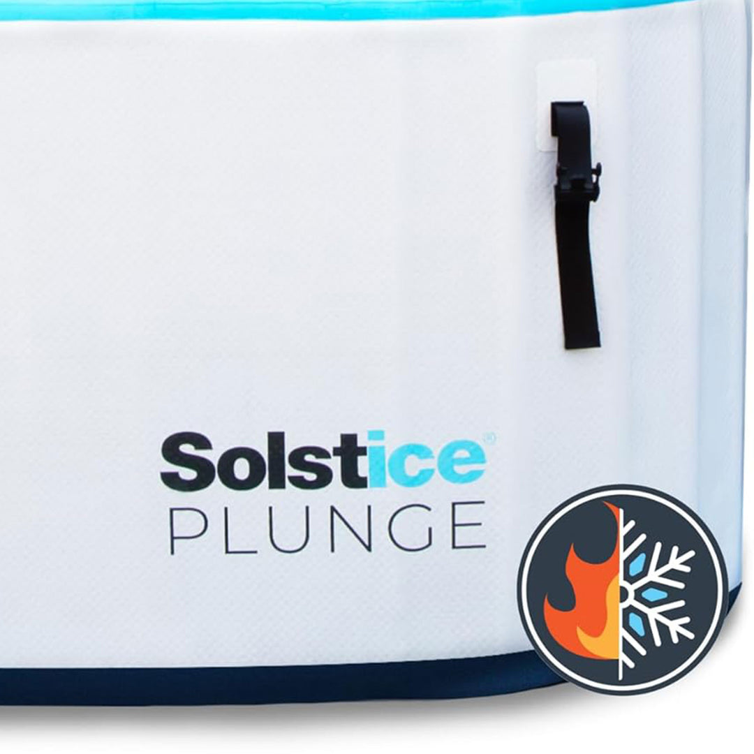 Solstice Plunge 100 Gal Inflatable Insulated Ice Bath Tub with Lid, White (Used)