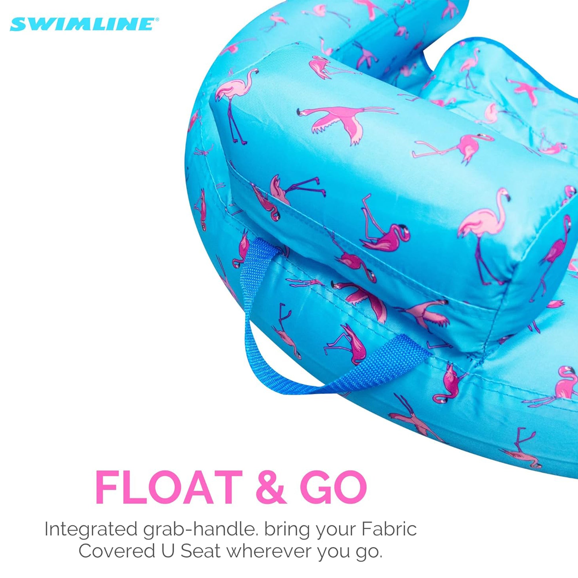 Swimline Original Fabric Covered U Seat Inflatable Pool Lounger (Open Box) - VMInnovations