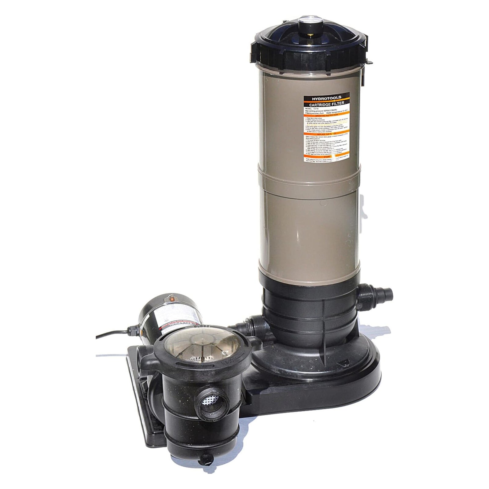 Swimline HydroTools 40 Sq Ft Extra Flo 5 Element Cartridge Pool Filter Tank - VMInnovations