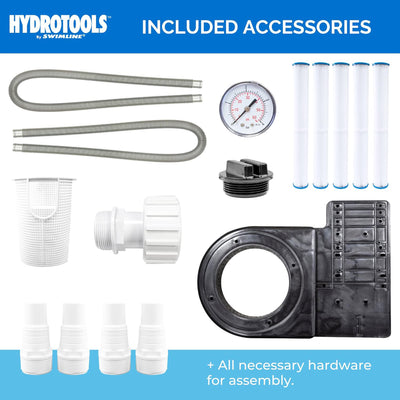 Swimline HydroTools 40 Sq Ft Extra 5 Element Cartridge Pool Filter Tank(Used) - VMInnovations