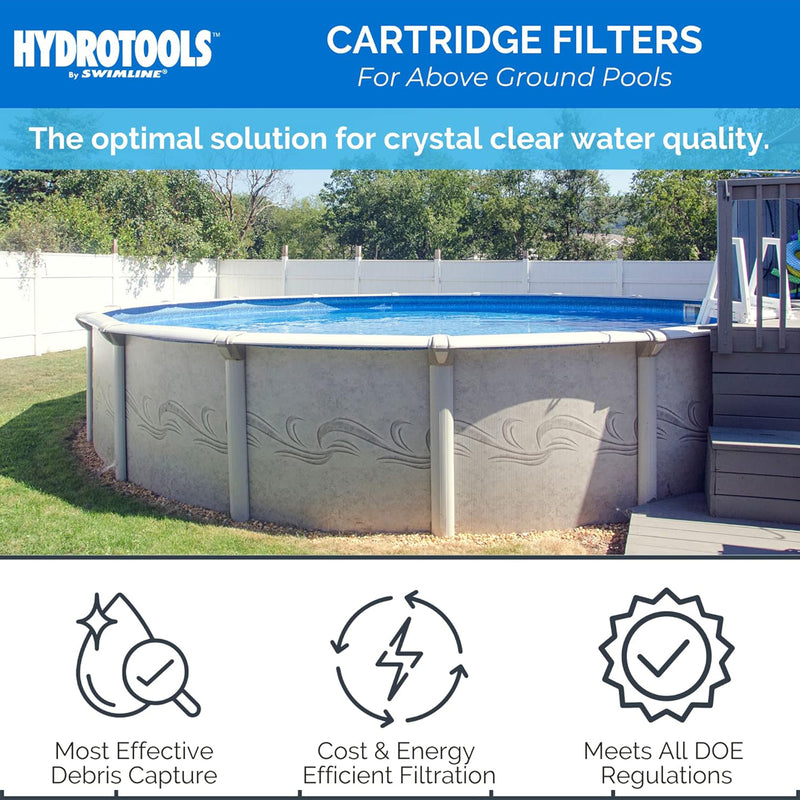 Swimline HydroTools 40 Sq Ft Extra Flo 5 Element Cartridge Pool Filter Tank