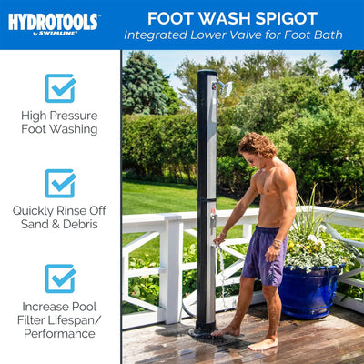 Swimline HydroTools Niagara Rainfall 7 Foot Adjustable Outdoor Solar Shower - VMInnovations