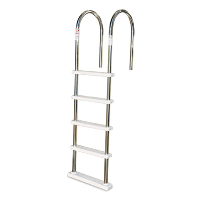 Swimline HydroTools Stainless Steel Pool Deck Ladder with Non Slip Molded Steps - VMInnovations