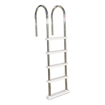Swimline HydroTools Stainless Steel Pool Deck Ladder with Non Slip Molded Steps - VMInnovations