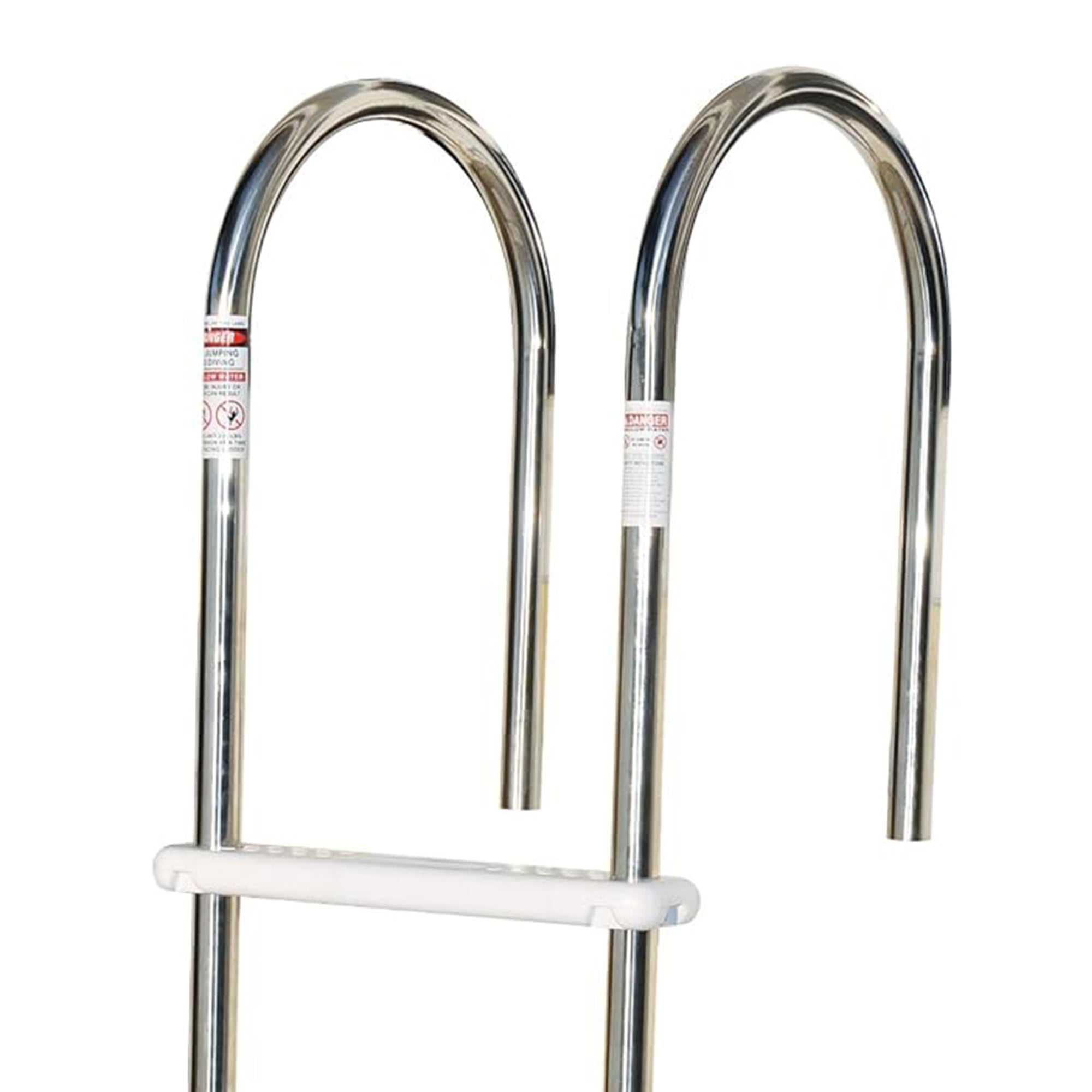 Swimline HydroTools Stainless Steel Pool Deck Ladder with Non Slip Molded Steps - VMInnovations