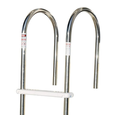 Swimline HydroTools Stainless Steel Pool Deck Ladder with Non Slip Molded Steps - VMInnovations