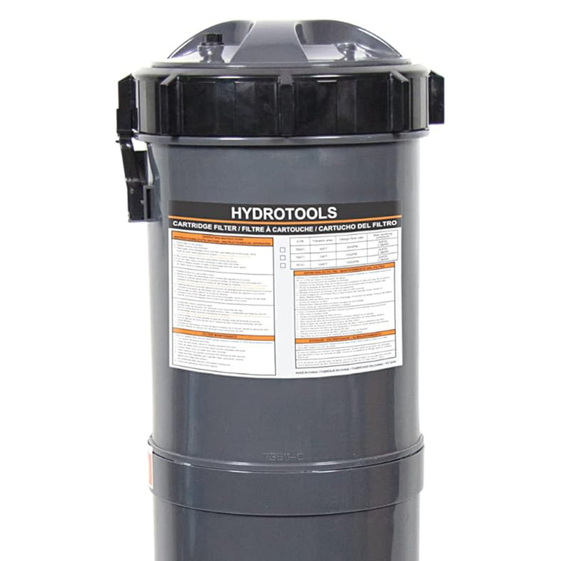 HydroTools 70 Sq Ft Sure Flo Cartridge Pool Filter Tank and Elements (Used)