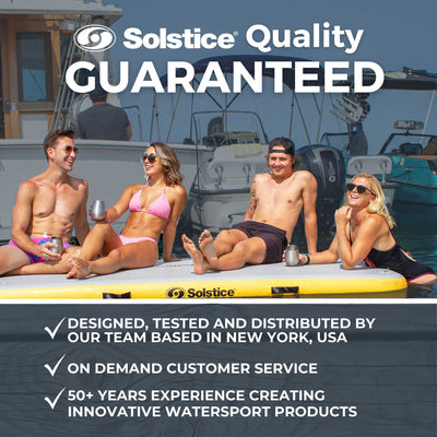 Solstice 10'x8' Inflatable Floating Dock Rafting Platform w/Pump & Bag(Open Box) - VMInnovations
