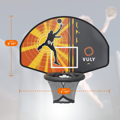 Vuly Trampolines Basketball Set with Backboard, Hoop, Basketball, and Air Pump - VMInnovations