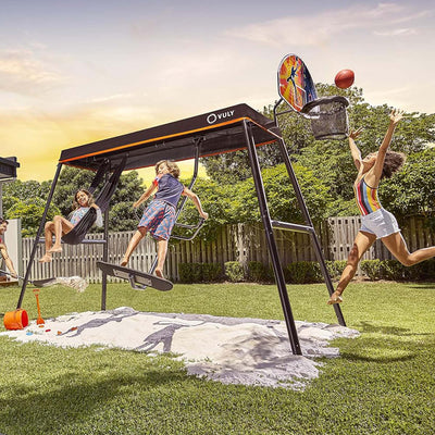 Vuly Trampolines Basketball Set w/Backboard, Hoop, Basketball, & Pump (Open Box)