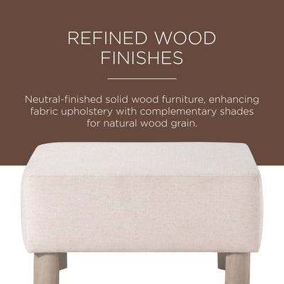 Maven Lane Lena Contemporary Upholstered Ottoman (Used) - VMInnovations