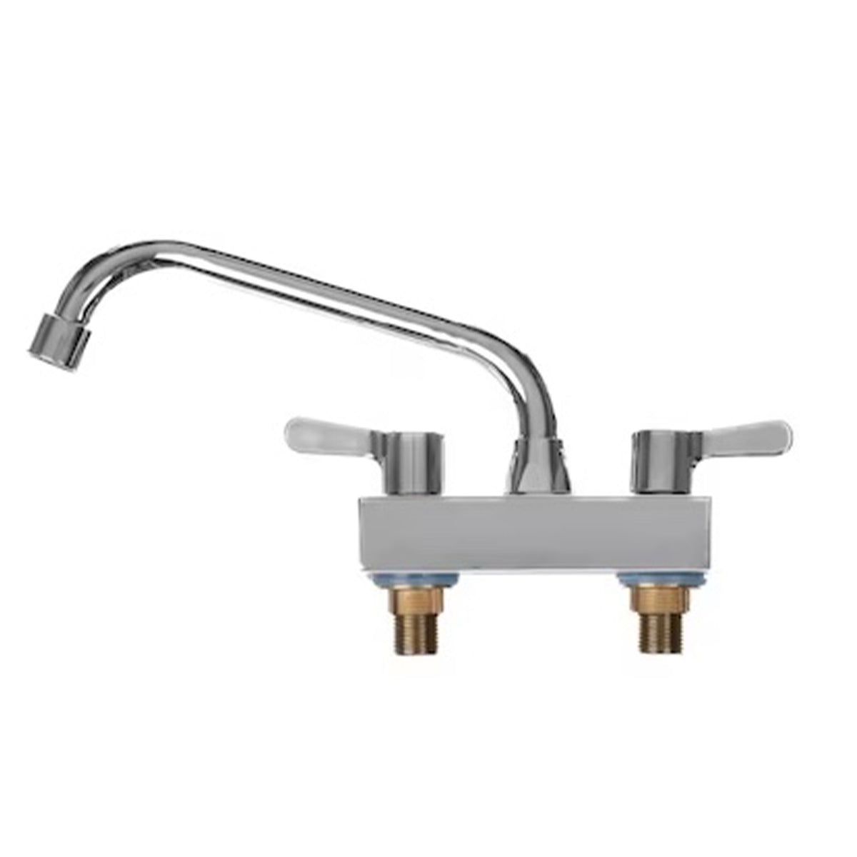 UTILITYSINKS Plastic 18” Utility Tub Sink with Swing Faucet, White (Open Box) - VMInnovations