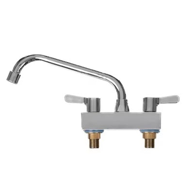 UTILITYSINKS Plastic 18” Utility Tub Sink with Swing Faucet, White (Open Box) - VMInnovations