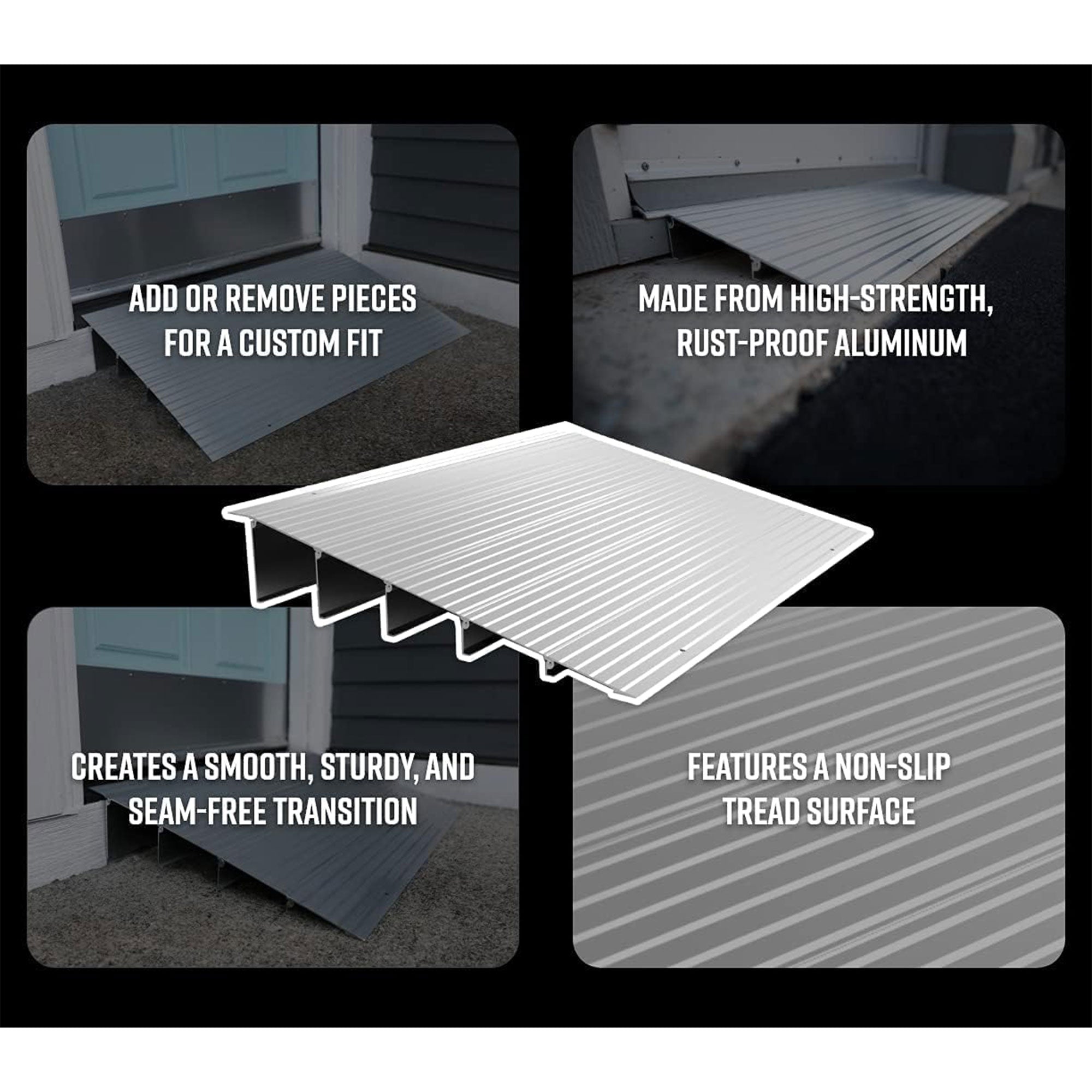 EZ-ACCESS TRANSITIONS 6” Portable Self Supporting Aluminum Entry Ramp (Used) - VMInnovations