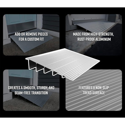 EZ-ACCESS TRANSITIONS 6” Portable Self Supporting Aluminum Entry Ramp (Open Box)