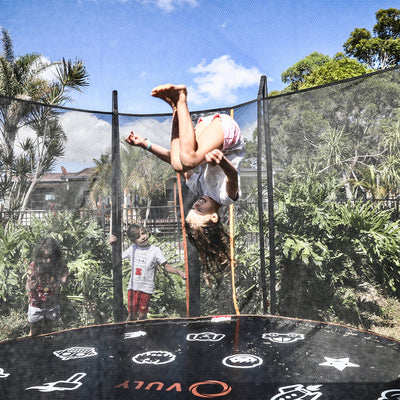 Vuly Trampolines Thunder Pro Trampoline w/Dual Ring Foundation & Built In Games