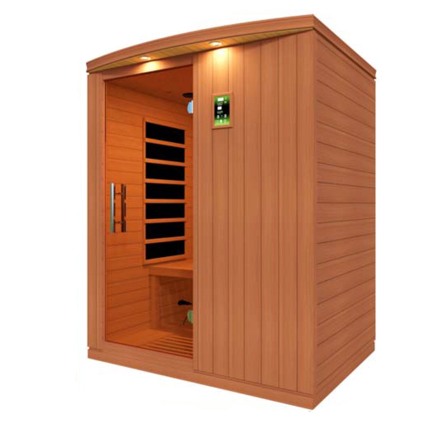 Dynamic Saunas Elite 3 Person Ultra Low EMF Infrared Lighting Home Sauna (Used) - VMInnovations