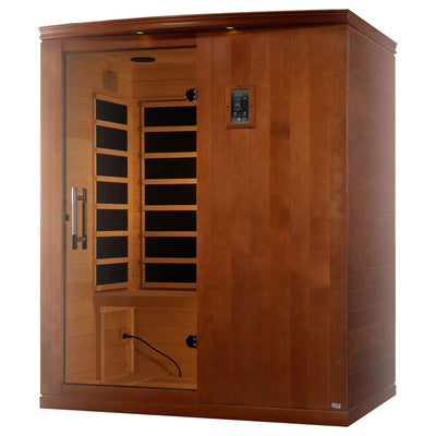 Dynamic Saunas Elite 3 Person Ultra Low EMF Infrared Lighting Home Sauna (Used) - VMInnovations
