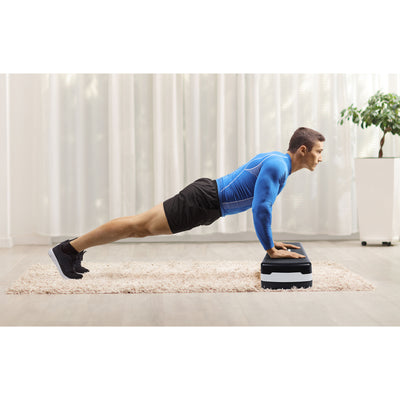 HolaHatha Aerobic Step Platform Exercise Equipment w/ Adjustable Height (Used) - VMInnovations