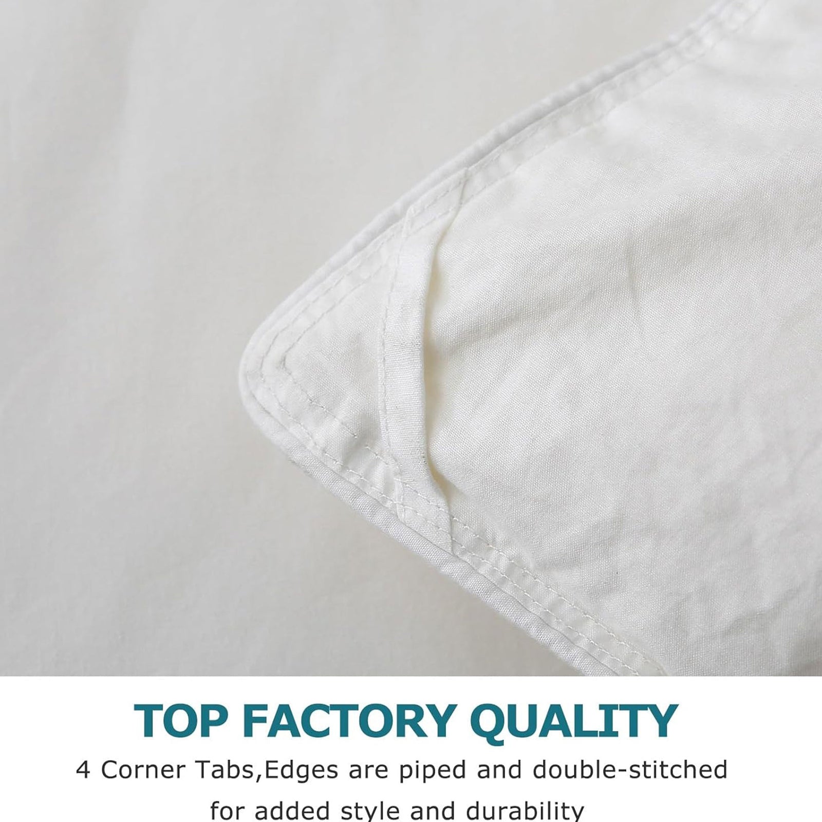 BPC 90 x 90” Queen Sized Lightweight All Season Feathers Down Comforter, White - VMInnovations