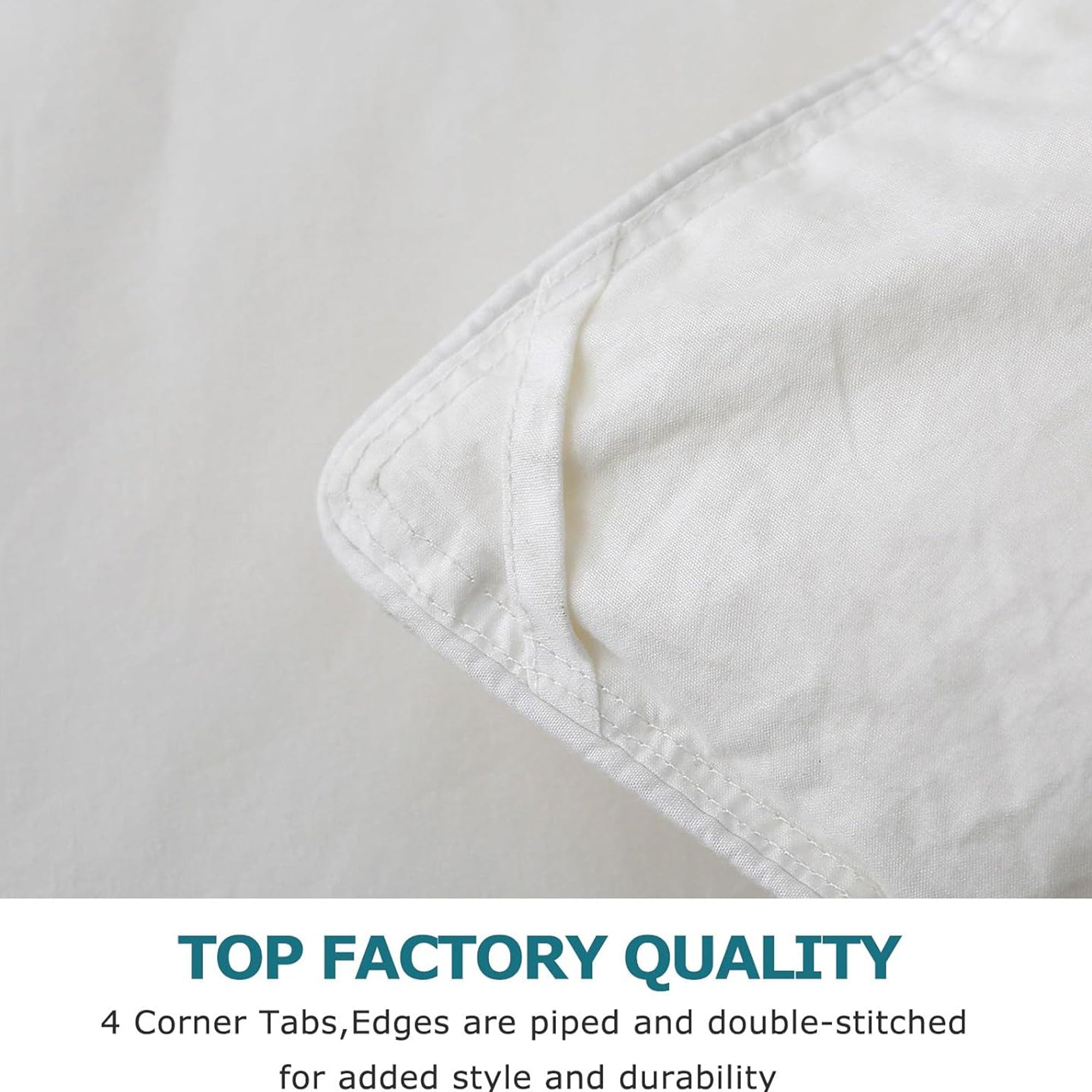BPC 90x90” Queen Sized Lightweight Feathers Down Comforter, White (Open Box) - VMInnovations